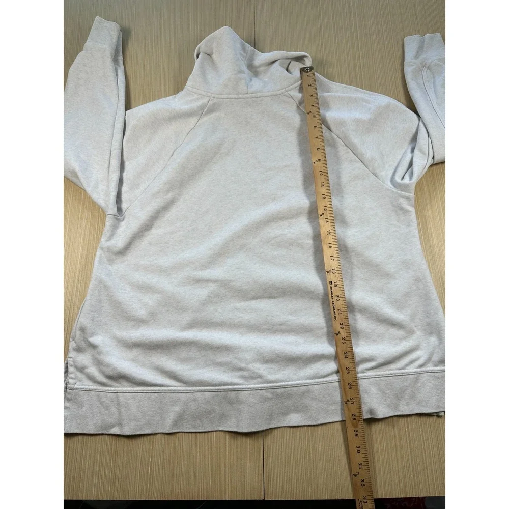 Nike Sweatshirt‎ Womens 2XL Gray Cotton Spellout Logo Turtleneck Raglan Sleeve